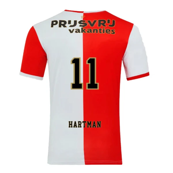 Camiseta Feyenoord Rotterdam Hartman 11 Hombre Primera 25/26 Camiseta Feyenoord Rotterdam Hartman 11 Hombre Primera 25/26
