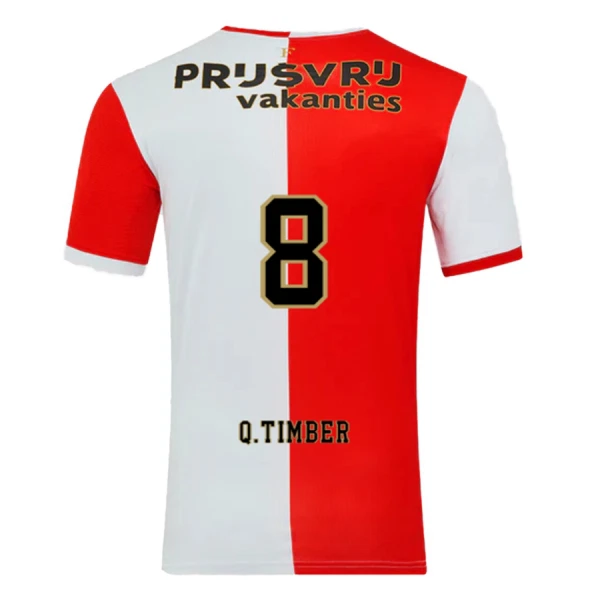 Camiseta Feyenoord Rotterdam Q. Timber 8 Hombre Primera 25/26 Camiseta Feyenoord Rotterdam Q. Timber 8 Hombre Primera 25/26