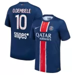 Camiseta Paris Saint-Germain 1 Star Dembele 10 Hombre Primera 24/25