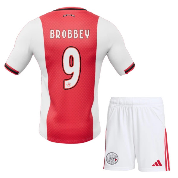 Conjunto Ajax Amsterdam Brobbey 9 Niño Primera 25/26 Conjunto Ajax Amsterdam Brobbey 9 Niño Primera 25/26