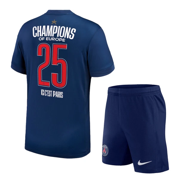 Conjunto Paris Saint-Germain 1 Star Champions of Europe Niño Primera 24/25 Conjunto Paris Saint-Germain 1 Star Champions of Europe Niño Primera 24/25