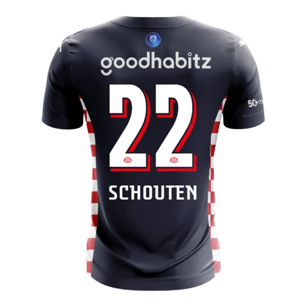 Camiseta PSV Eindhoven Schouten 22 Hombre Segunda 25/26 Camiseta PSV Eindhoven Schouten 22 Hombre Segunda 25/26