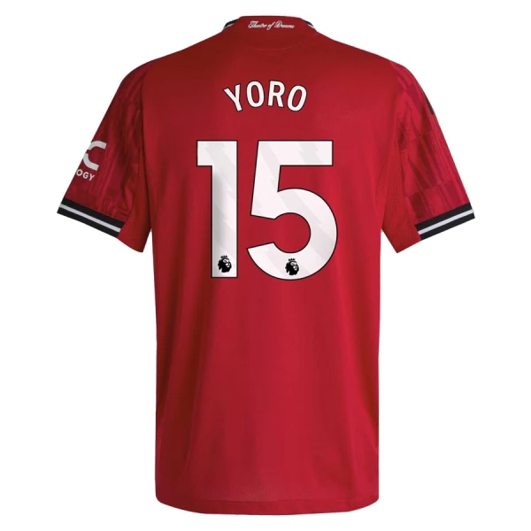 Camiseta Manchester United Yoro 15 Hombre Primera 25/26 Camiseta Manchester United Yoro 15 Hombre Primera 25/26