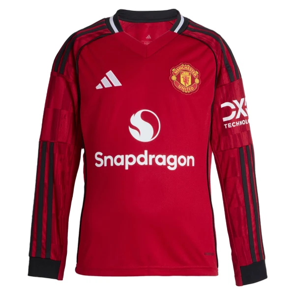 Camiseta Manga Larga Manchester United Hombre Primera 25/26 Camiseta Manga Larga Manchester United Hombre Primera 25/26