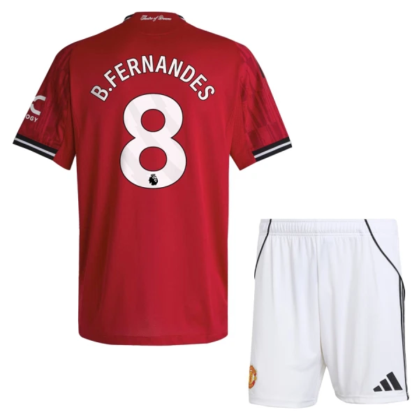 Conjunto Manchester United Bruno Fernandes 8 Niño Primera 25/26 Conjunto Manchester United Bruno Fernandes 8 Niño Primera 25/26