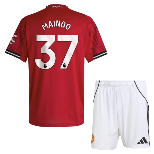 Conjunto Manchester United Mainoo 37 Niño Primera 25/26 Conjunto Manchester United Mainoo 37 Niño Primera 25/26