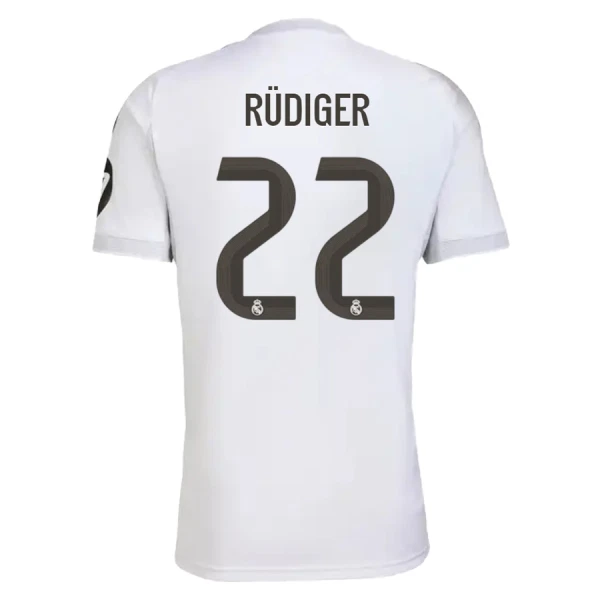 Camiseta Real Madrid Rudiger 22 Hombre Primera 25/26 Camiseta Real Madrid Rudiger 22 Hombre Primera 25/26