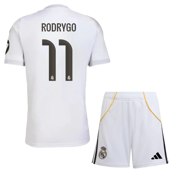 Conjunto Real Madrid Rodrygo 11 Niño Primera 25/26 Conjunto Real Madrid Rodrygo 11 Niño Primera 25/26