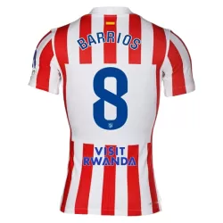Camiseta Atlético Madrid Barrios 8 Hombre Primera 25/26 Camiseta Atlético Madrid Barrios 8 Hombre Primera 25/26