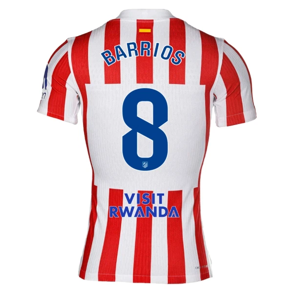 Camiseta Atlético Madrid Barrios 8 Hombre Primera 25/26 Camiseta Atlético Madrid Barrios 8 Hombre Primera 25/26