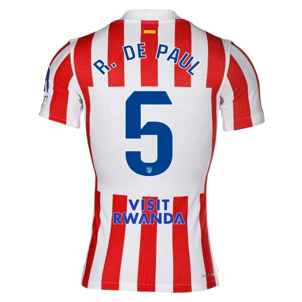 Camiseta Atlético Madrid R. De Paul 5 Hombre Primera 25/26 Camiseta Atlético Madrid R. De Paul 5 Hombre Primera 25/26