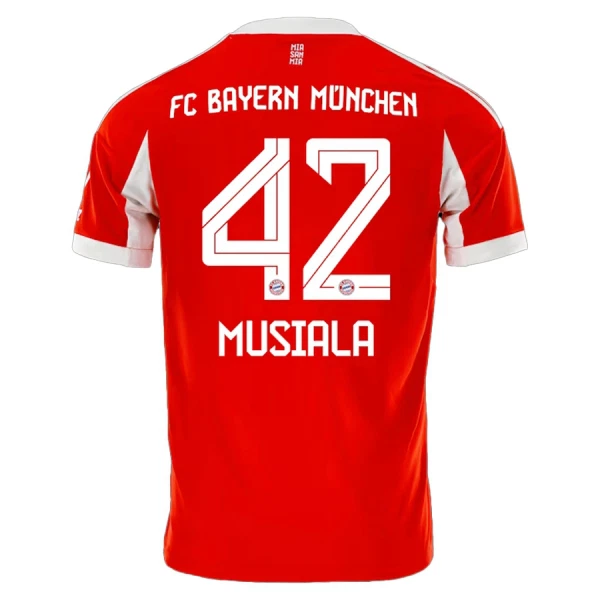 Camiseta FC Bayern de Múnich Jamal Musiala 42 Hombre Primera 25/26 Camiseta FC Bayern de Múnich Jamal Musiala 42 Hombre Primera 25/26