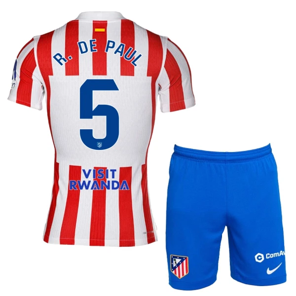 Conjunto Atlético Madrid R. De Paul 5 Niño Primera 25/26 Conjunto Atlético Madrid R. De Paul 5 Niño Primera 25/26