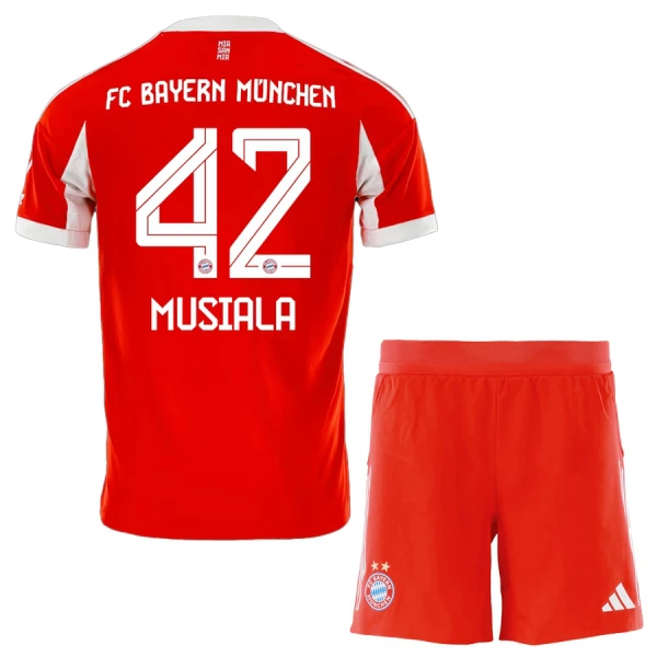 Conjunto FC Bayern de Múnich Jamal Musiala 42 Niño Primera 25/26 Conjunto FC Bayern de Múnich Jamal Musiala 42 Niño Primera 25/26