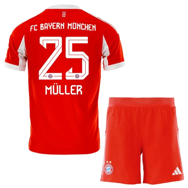 Conjunto FC Bayern de Múnich Thomas Müller 25 Niño Primera 25/26 Conjunto FC Bayern de Múnich Thomas Müller 25 Niño Primera 25/26
