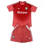 Conjunto Portero Aston Villa Niño 25/26 Roja