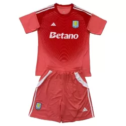 Conjunto Portero Aston Villa Niño 25/26 Roja Conjunto Portero Aston Villa Niño 25/26 Roja