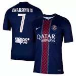 Camiseta Paris Saint-Germain Kvaratskhelia 7 Hombre Primera 25/26