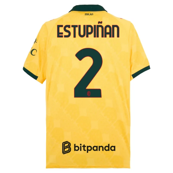 Camiseta AC Milan Estupinan 2 Hombre Tercera 25/26 Camiseta AC Milan Estupinan 2 Hombre Tercera 25/26