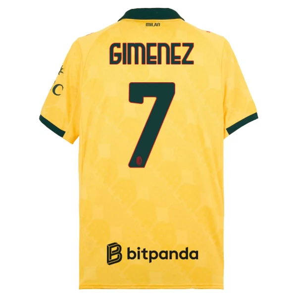 Camiseta AC Milan Gimenez 7 Hombre Tercera 25/26