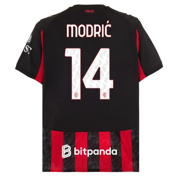 Camiseta AC Milan Modrić 14 Hombre Primera 25/26 Camiseta AC Milan Modrić 14 Hombre Primera 25/26
