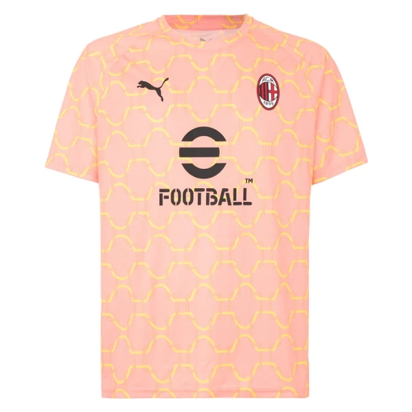 Camiseta AC Milan Pre-Match Hombre 25/26 Rosa Camiseta AC Milan Pre-Match Hombre 25/26 Rosa
