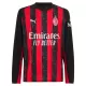Camiseta Manga Larga AC Milan Hombre Primera 25/26 Camiseta Manga Larga AC Milan Hombre Primera 25/26