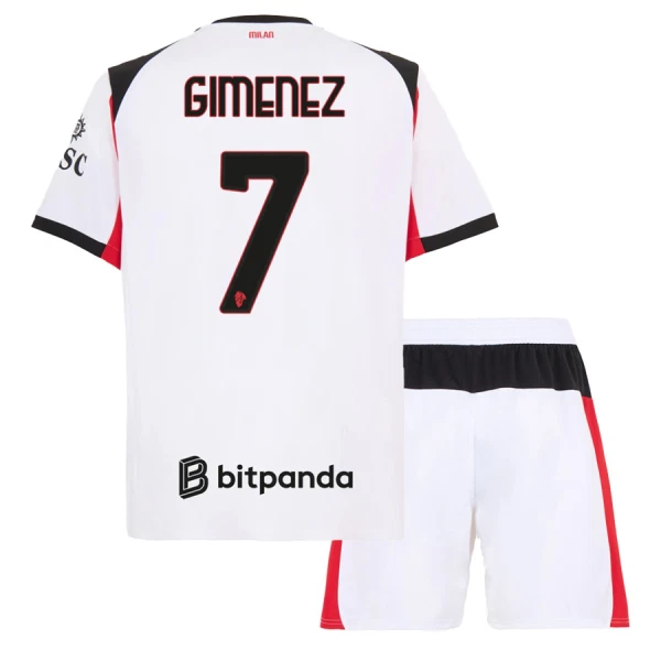 Conjunto AC Milan Gimenez 7 Niño Segunda 25/26 Conjunto AC Milan Gimenez 7 Niño Segunda 25/26