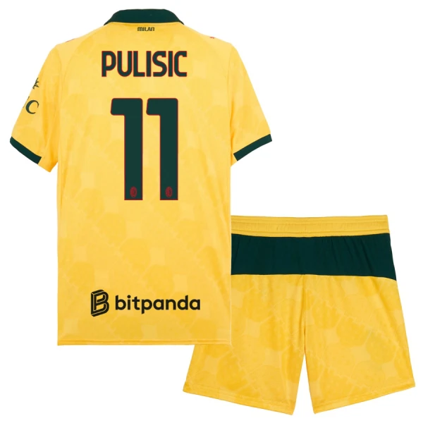 Conjunto AC Milan Pulisic 11 Niño Tercera 25/26 Conjunto AC Milan Pulisic 11 Niño Tercera 25/26