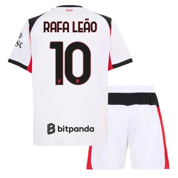 Conjunto AC Milan Rafael Leao 10 Niño Segunda 25/26 Conjunto AC Milan Rafael Leao 10 Niño Segunda 25/26
