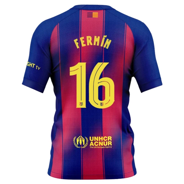 Camiseta FC Barcelona Fermin 16 Hombre Primera 25/26 Camiseta FC Barcelona Fermin 16 Hombre Primera 25/26