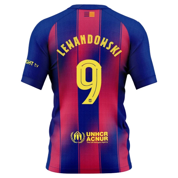 Camiseta FC Barcelona Lewandowski 9 Hombre Primera 25/26 Camiseta FC Barcelona Lewandowski 9 Hombre Primera 25/26