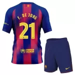 Conjunto FC Barcelona Frenkie de Jong 21 Niño Primera 25/26