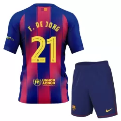 Conjunto FC Barcelona Frenkie de Jong 21 Niño Primera 25/26 Conjunto FC Barcelona Frenkie de Jong 21 Niño Primera 25/26