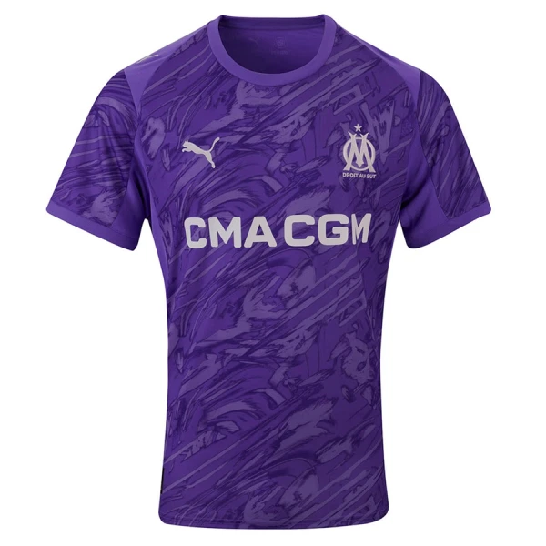 Camiseta Portero Olympique de Marseille Hombre 25/26 Púrpura Camiseta Portero Olympique de Marseille Hombre 25/26 Púrpura
