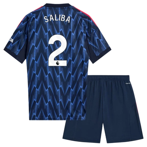 Conjunto Arsenal Saliba 2 Niño Segunda 25/26 Conjunto Arsenal Saliba 2 Niño Segunda 25/26