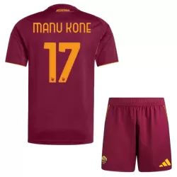 Conjunto AS Roma Manu Kone 17 Niño Primera 25/26 Conjunto AS Roma Manu Kone 17 Niño Primera 25/26