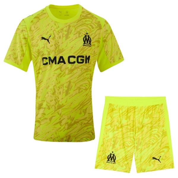 Conjunto Portero Olympique de Marseille Niño 25/26 Amarilla Conjunto Portero Olympique de Marseille Niño 25/26 Amarilla