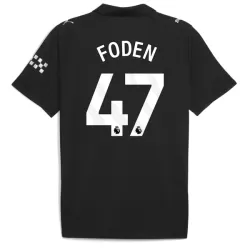 Camiseta Manchester City Foden 47 Hombre Segunda 25/26 Camiseta Manchester City Foden 47 Hombre Segunda 25/26