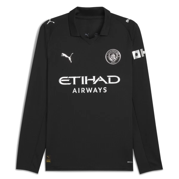 Camiseta Manga Larga Manchester City Hombre Segunda 25/26 Camiseta Manga Larga Manchester City Hombre Segunda 25/26