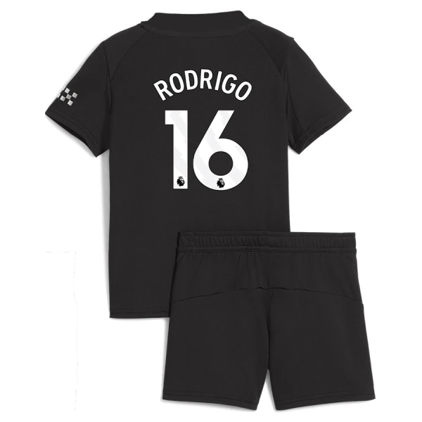 Conjunto Manchester City Rodrigo 16 Niño Segunda 25/26 Conjunto Manchester City Rodrigo 16 Niño Segunda 25/26