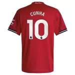 Camiseta Manchester United Cunha 10 Hombre Primera 25/26