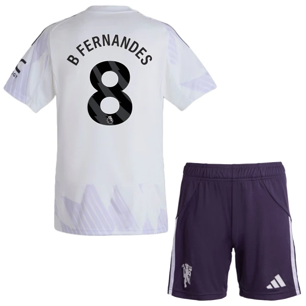 Conjunto Manchester United Bruno Fernandes 8 Niño Segunda 25/26 Conjunto Manchester United Bruno Fernandes 8 Niño Segunda 25/26
