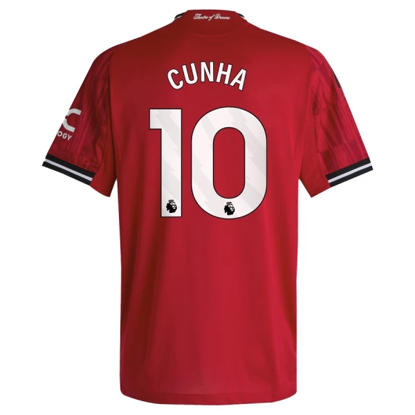 Conjunto Manchester United Cunha 10 Niño Primera 25/26