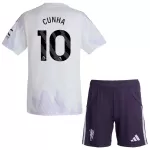 Conjunto Manchester United Cunha 10 Niño Segunda 25/26