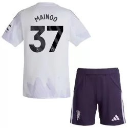 Conjunto Manchester United Mainoo 37 Niño Segunda 25/26 Conjunto Manchester United Mainoo 37 Niño Segunda 25/26