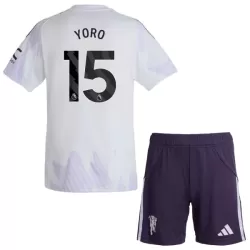 Conjunto Manchester United Yoro 15 Niño Segunda 25/26 Conjunto Manchester United Yoro 15 Niño Segunda 25/26