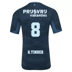 Camiseta Feyenoord Rotterdam Q. Timber 8 Hombre Segunda 25/26
