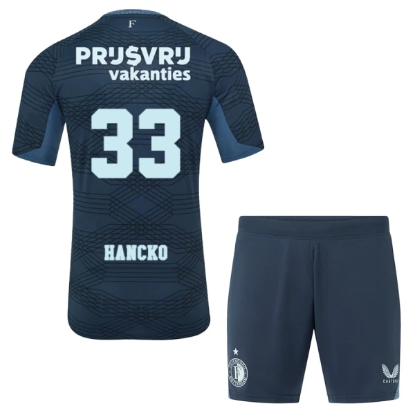 Conjunto Feyenoord Rotterdam Hancko 33 Niño Segunda 25/26 Conjunto Feyenoord Rotterdam Hancko 33 Niño Segunda 25/26