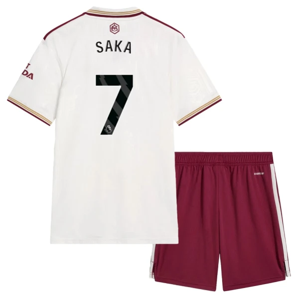 Conjunto Arsenal Saka 7 Niño Tercera 25/26 Conjunto Arsenal Saka 7 Niño Tercera 25/26
